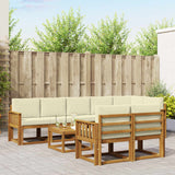 vidaXL Buiten bank set 9 pcs Naturel Massief Acacia Hout