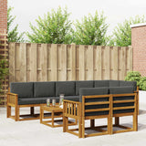 vidaXL Buiten bank set 9 pcs Naturel Massief Acacia Hout
