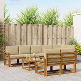 vidaXL Buiten bank set 9 pcs Naturel Massief Acacia Hout