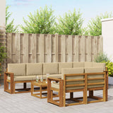 vidaXL Buiten bank set 9 pcs Naturel Massief Acacia Hout