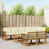 vidaXL Buiten bank set 9 pcs Naturel Massief Acacia Hout