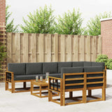 vidaXL Buiten bank set 9 pcs Naturel Massief Acacia Hout