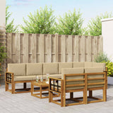 vidaXL Buiten bank set 9 pcs Naturel Massief Acacia Hout