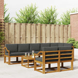 vidaXL Buiten bank set 9 pcs Naturel Massief Acacia Hout