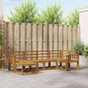 vidaXL Bankstel 6 pcs Naturel