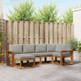 vidaXL Bankstel 6 pcs Naturel
