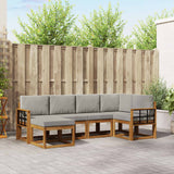 vidaXL Bankstel 6 pcs Naturel