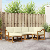vidaXL Bankstel 6 pcs Naturel