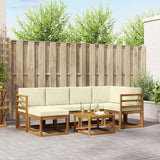 vidaXL Ensemble de canapés d'extérieur Bois d'acacia massif Naturel