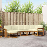 vidaXL Outdoor Sofa Set 7 pcs Natural Solid Acacia Wood