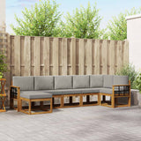 vidaXL Outdoor Sofa Set 7 pcs Natural Solid Acacia Wood