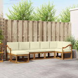 vidaXL Outdoor Sofa Set 7 pcs Natural Solid Acacia Wood