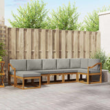 vidaXL Outdoor Sofa Set 7 pcs Natural Solid Acacia Wood
