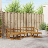 vidaXL Outdoor Sofa Set 6 pcs Natural Solid Acacia Wood