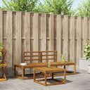 vidaXL Buiten bank set 3 pcs Naturel Massief Acacia Hout