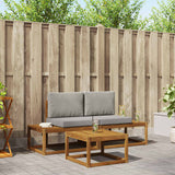 vidaXL Buiten bank set 3 pcs Naturel Massief Acacia Hout