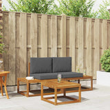 vidaXL Buiten bank set 3 pcs Naturel Massief Acacia Hout