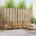 vidaXL Buiten bank set 4 Stuk Naturel Massief Acacia Hout