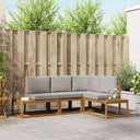vidaXL Buiten bank set 4 Stuk Naturel Massief Acacia Hout