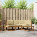 vidaXL Buiten bank set 4 Stuk Naturel Massief Acacia Hout