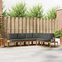 vidaXL Outdoor Sofa Set 6 Piece Natural Solid Acacia Wood