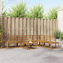vidaXL Buiten bank set 7 Stuk Naturel Massief Acacia Hout