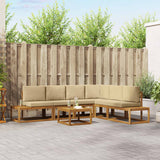 vidaXL Buiten bank set 7 Stuk Naturel Massief Acacia Hout