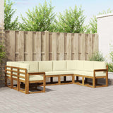 vidaXL Buiten bank set 9 pcs Naturel Massief Acacia Hout