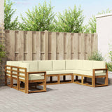vidaXL Buiten bank set 9 pcs Naturel Massief Acacia Hout