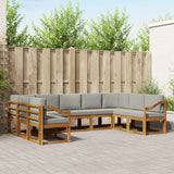vidaXL Buiten bank set 9 pcs Naturel Massief Acacia Hout