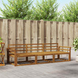 vidaXL Buiten bank set 3 pcs Naturel Massief Acacia Hout