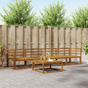 vidaXL Buiten bank set 5 pcs Naturel Massief Acacia Hout