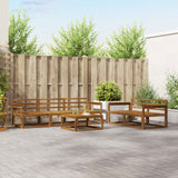 vidaXL Buiten bank set 6 pcs Naturel Massief Acacia Hout