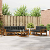 vidaXL Buiten bank set 6 pcs Naturel Massief Acacia Hout