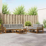vidaXL Buiten bank set 6 pcs Naturel Massief Acacia Hout