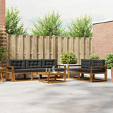 vidaXL Buiten bank set 6 pcs Naturel Massief Acacia Hout