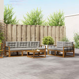 vidaXL Buiten bank set 6 pcs Naturel Massief Acacia Hout
