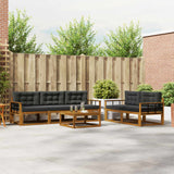 vidaXL Buiten bank set 6 pcs Naturel Massief Acacia Hout