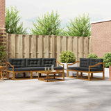 vidaXL Buiten bank set 6 pcs Naturel Massief Acacia Hout