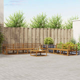 vidaXL Buiten bank set 8 pcs Naturel Massief Acacia Hout