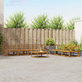 vidaXL Buiten bank set 8 pcs Naturel Massief Acacia Hout