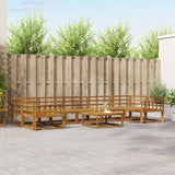 vidaXL Outdoor sofa set 8 pcs Natural Solid Acacia Wood