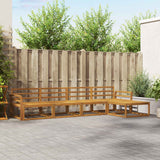 vidaXL Salon de jardin 5 pcs Bois d'acacia massif naturel