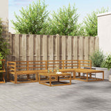 vidaXL Buiten bank set 6 pcs Naturel Massief Acacia Hout