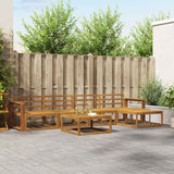 vidaXL Buiten bank set 6 pcs Naturel Massief Acacia Hout