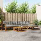 vidaXL Buiten bank set 6 pcs Naturel Massief Acacia Hout