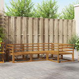 vidaXL Outdoor Sofa Set 4 pcs Natural Solid Acacia Wood
