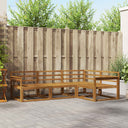 vidaXL Outdoor Sofa Set 4 pcs Natural Solid Acacia Wood