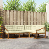 vidaXL Outdoor Sofa Set 4 pcs Natural Solid Acacia Wood