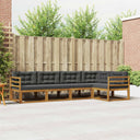 vidaXL Outdoor Sofa Set 5 pcs Natural Solid Acacia Wood